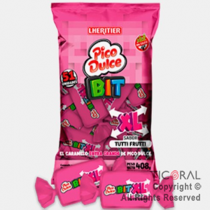 CARAMELO PICO DULCE MASTICABLE BIT TUTTI FRUTTI X 408 GR x 1